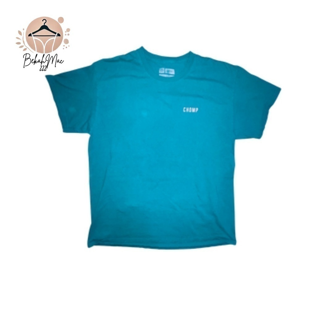 CHOMP Graphic Teal T-Shirt – Unisex, Casual Comfort - L